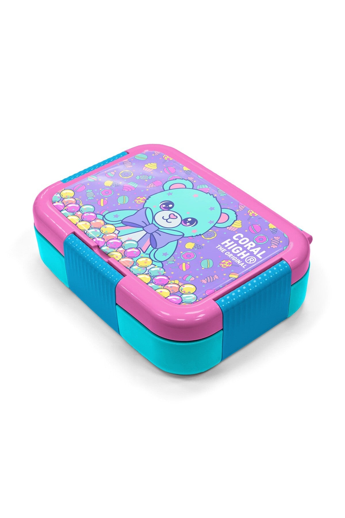 Coral High Kids Milka Şeker Ayıcık Desenli Paslanmaz Çelik Beslenme Kabı 39105