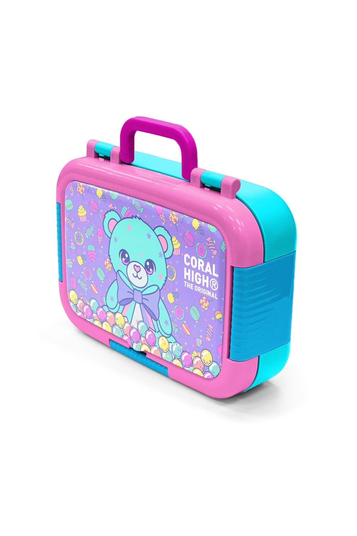 Coral High Kids Milka Şeker Ayıcık Desenli Paslanmaz Çelik Beslenme Kabı 39105-4