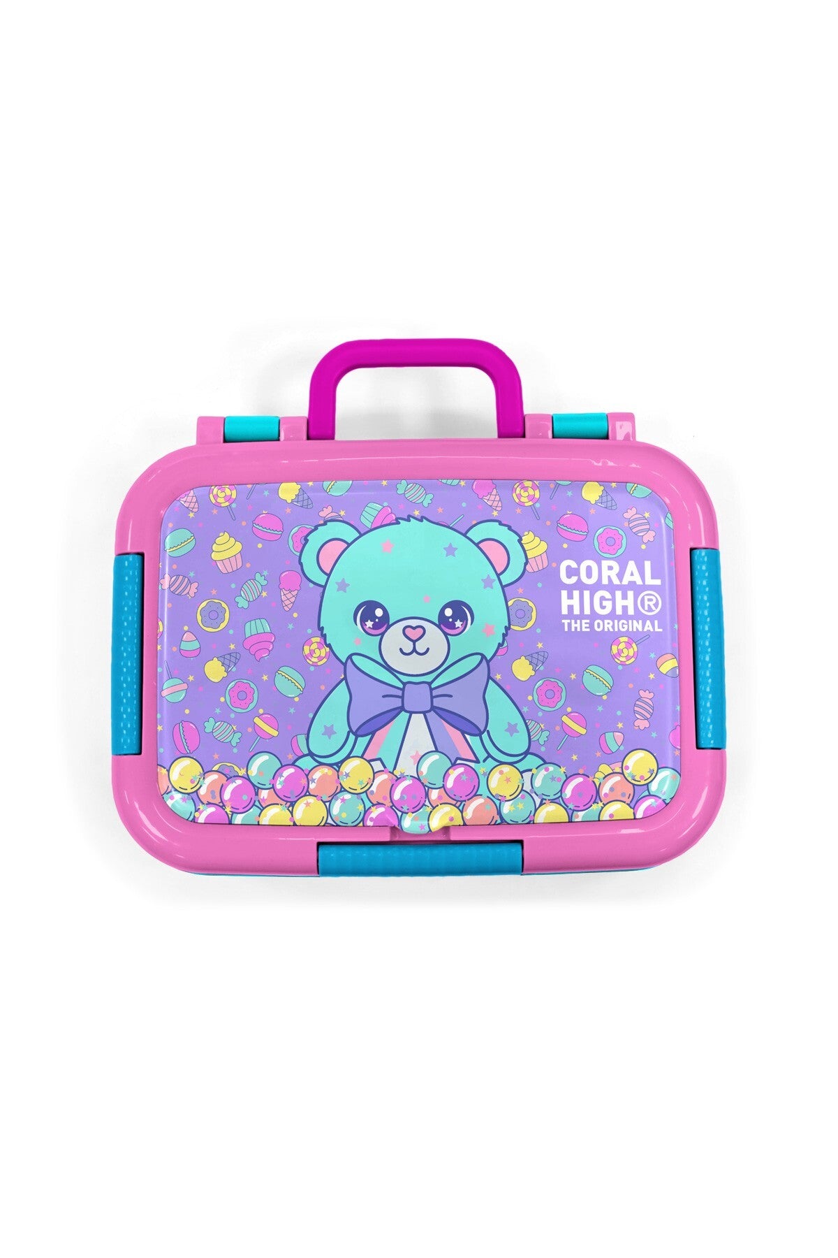 Coral High Kids Milka Şeker Ayıcık Desenli Paslanmaz Çelik Beslenme Kabı 39105-5