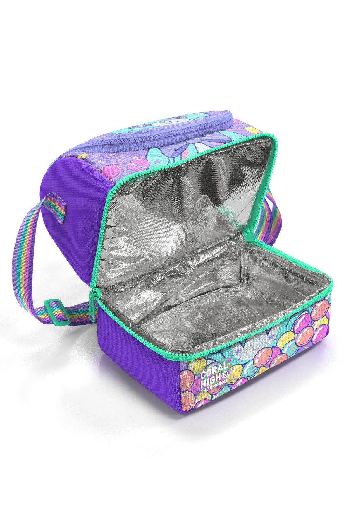 Coral High Kids Milka Şeker Ayıcık Desenli Thermo İki Katlı Beslenme Çantası 37202-4