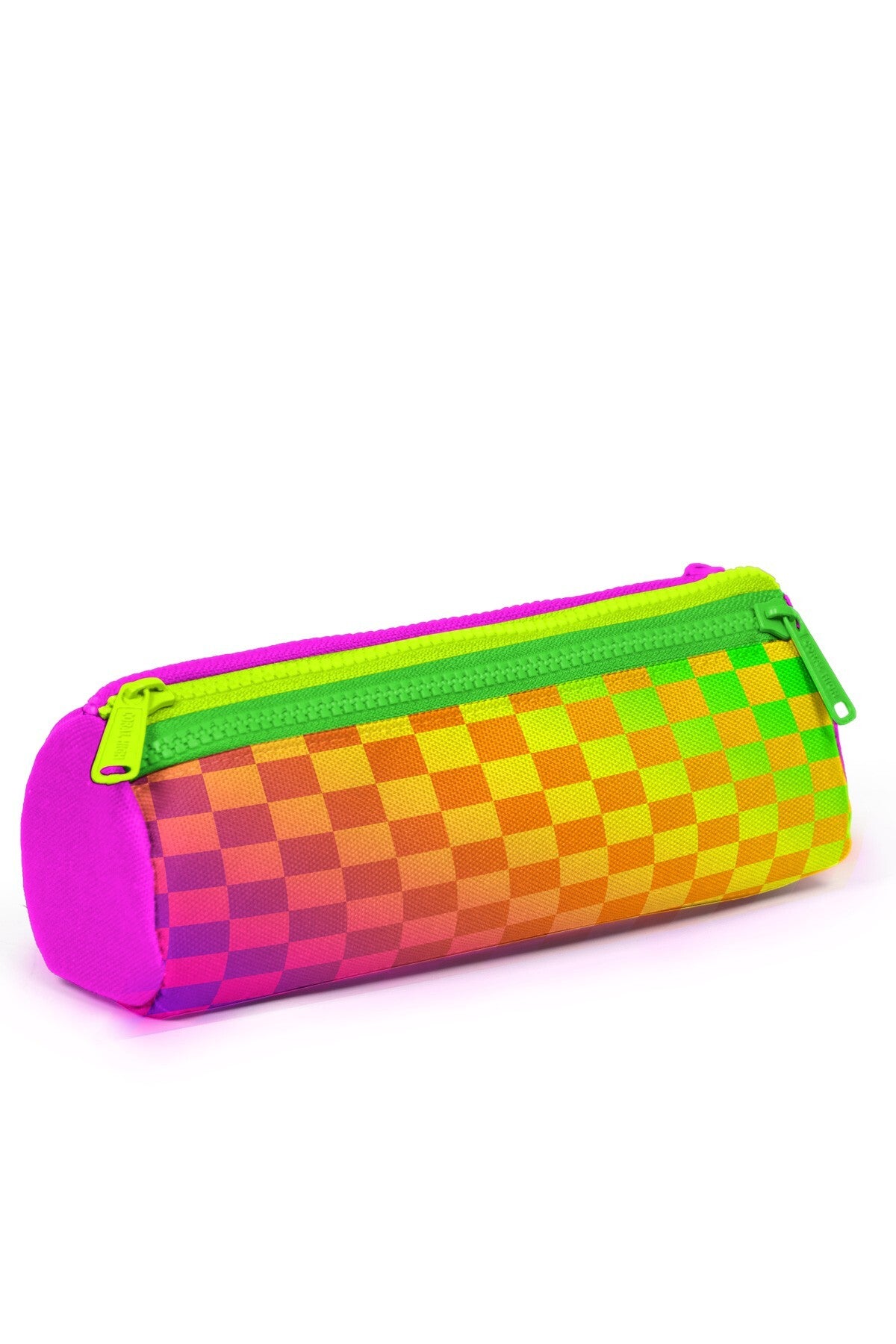 Coral High Kids Neon Renkli Dama Desenli Üç Bölmeli Kalem Çantası 31003-3