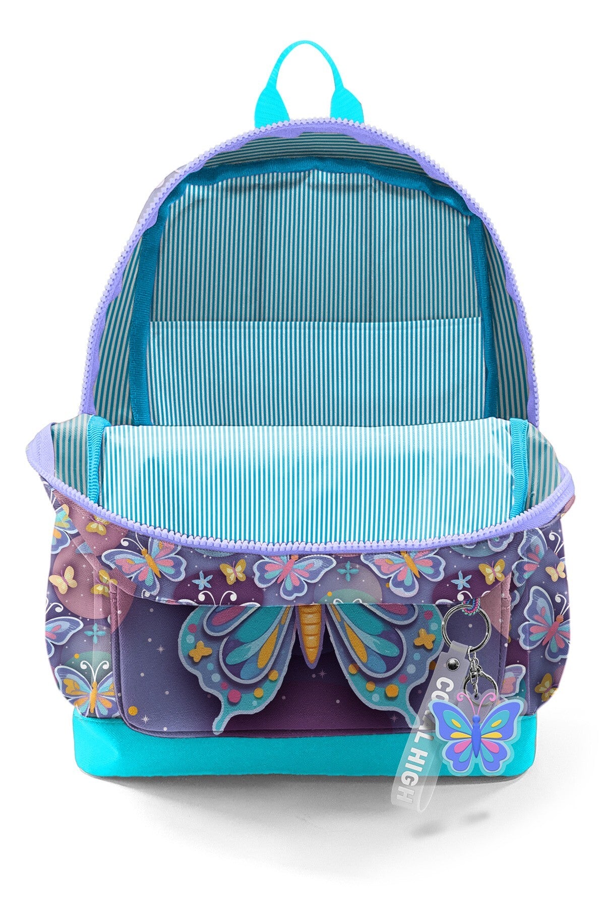 Coral High Kids Pastel Renkli Kelebek Desenli Okul Sırt Çantası 33206