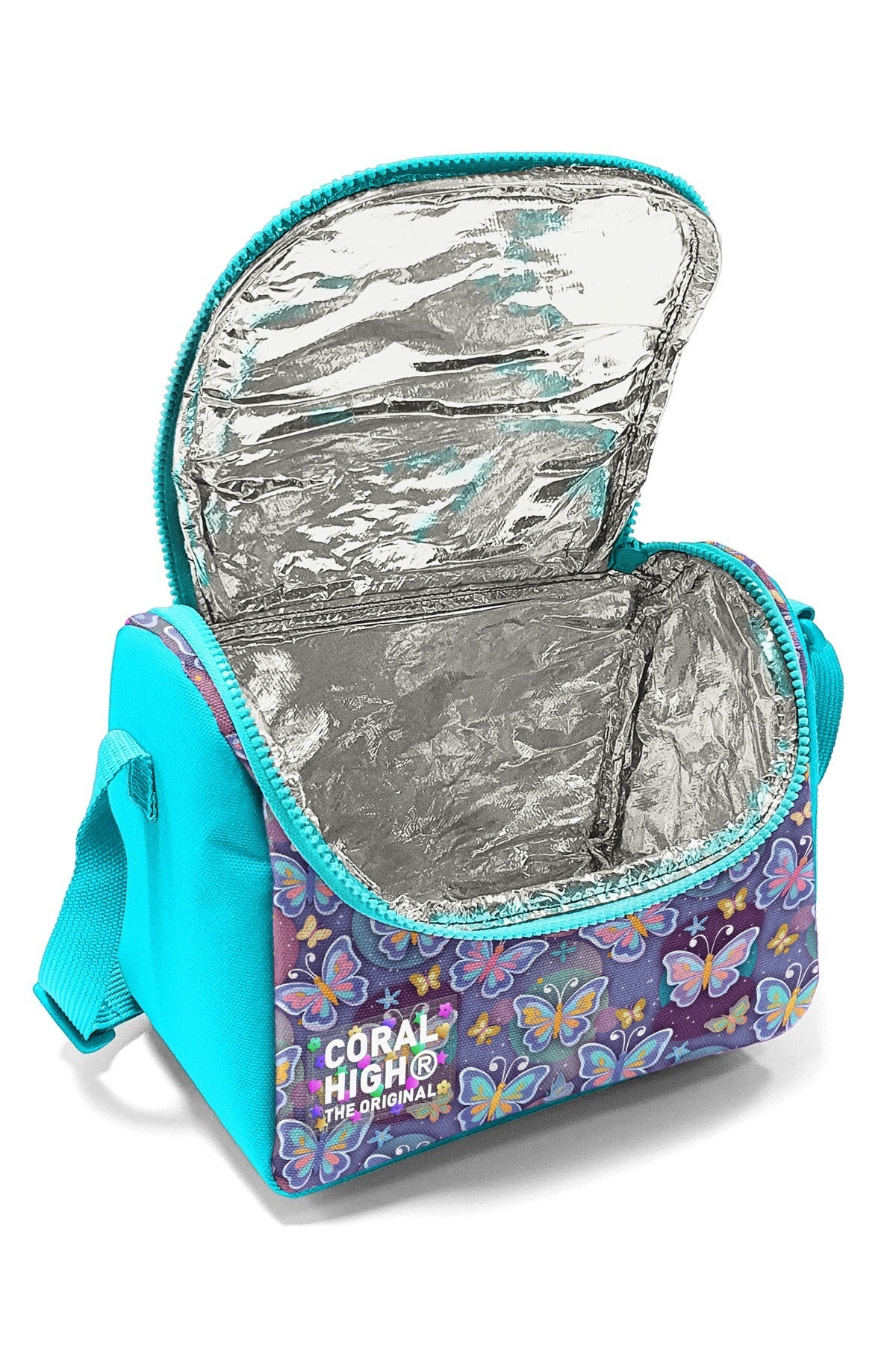 Coral High Kids Pastel Renkli Kelebek Desenli Thermo Beslenme Çantası 37106-2