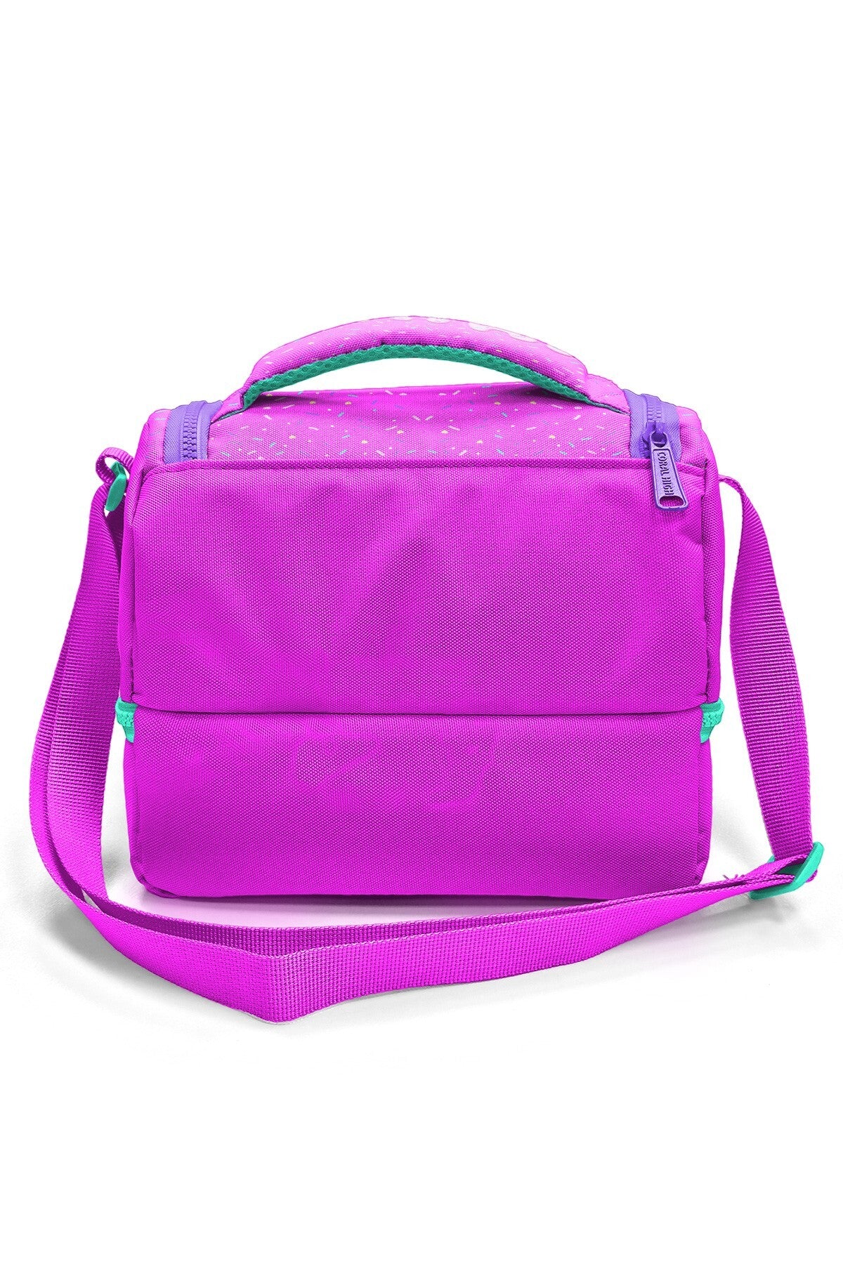 Coral High Kids Pembe Rengarenk Dondurma Desenli Thermo İki Katlı Beslenme Çantası 37211-9