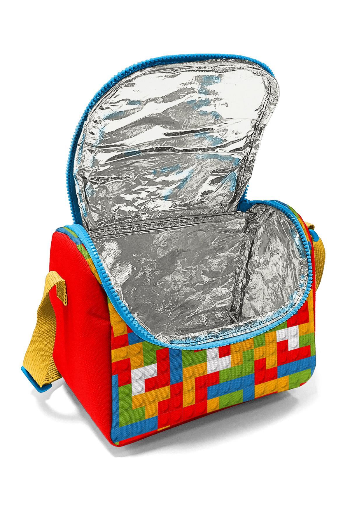 Coral High Kids Renkli Blok Desenli Thermo Beslenme Çantası 11791-4