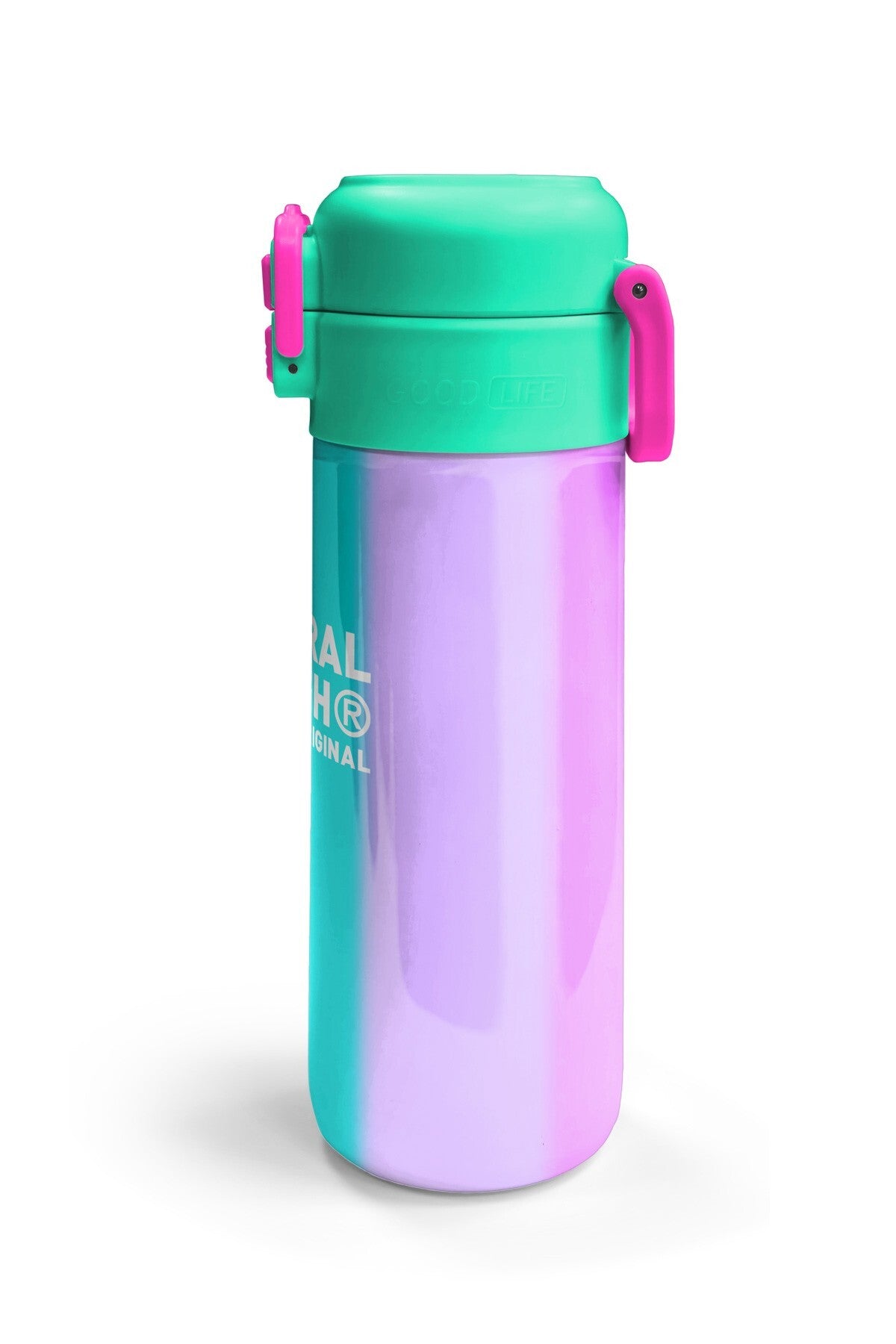 Coral High Kids Renkli Çizgili Pipetli ve Direkt İçim Çelik Termos 500 Ml 31844-6