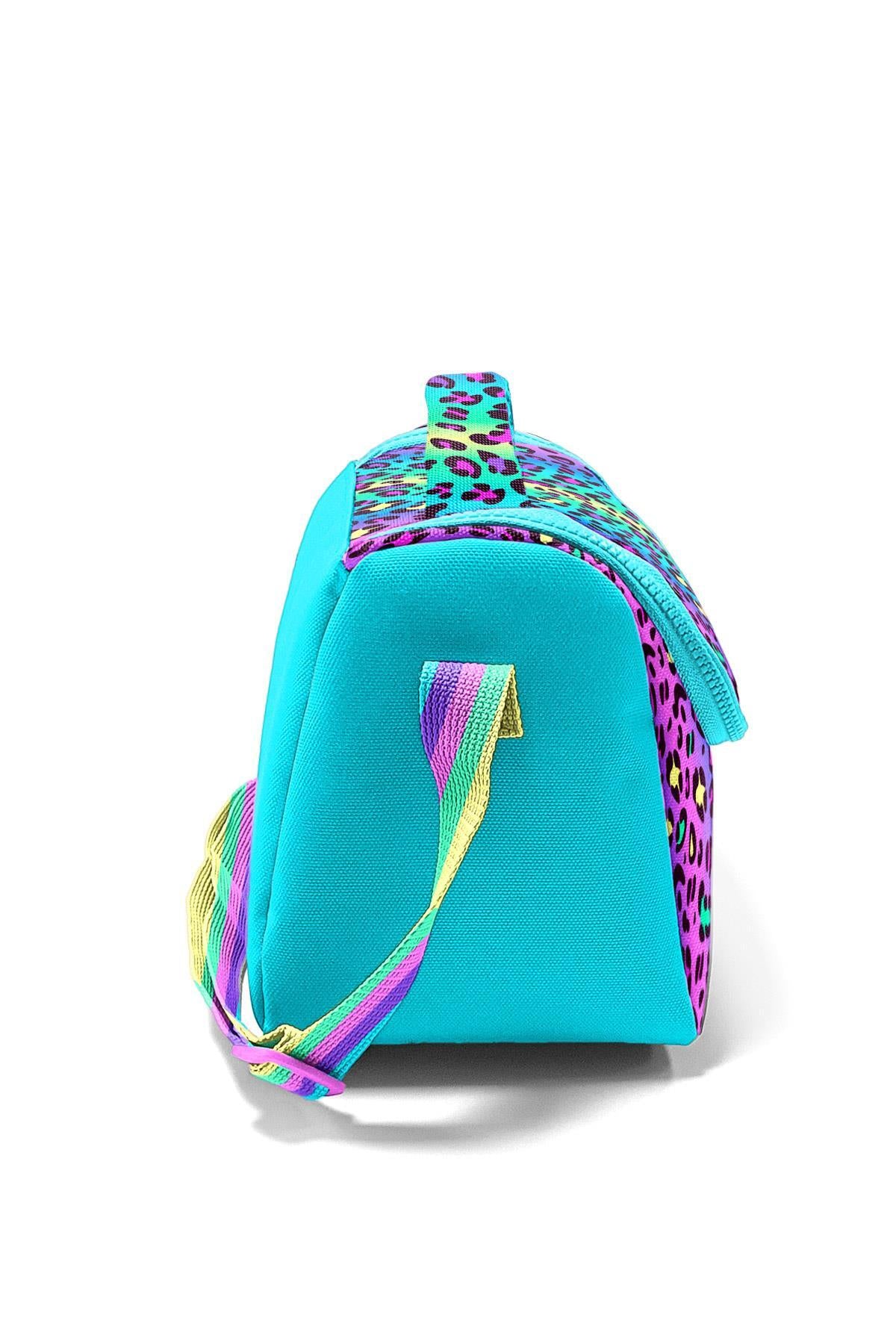 Coral High Kids Renkli Leopar Desenli Thermo Beslenme Çantası 11785-2
