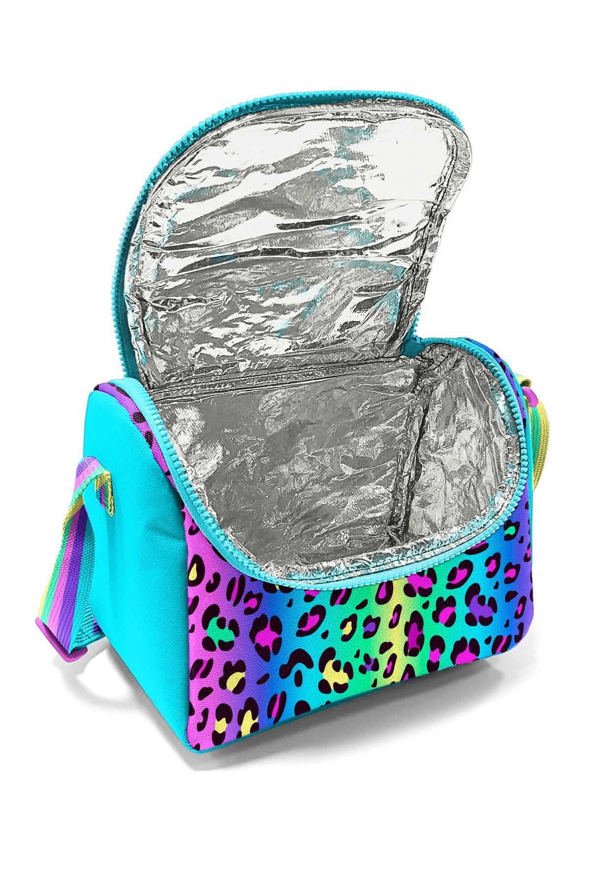 Coral High Kids Renkli Leopar Desenli Thermo Beslenme Çantası 11785-4
