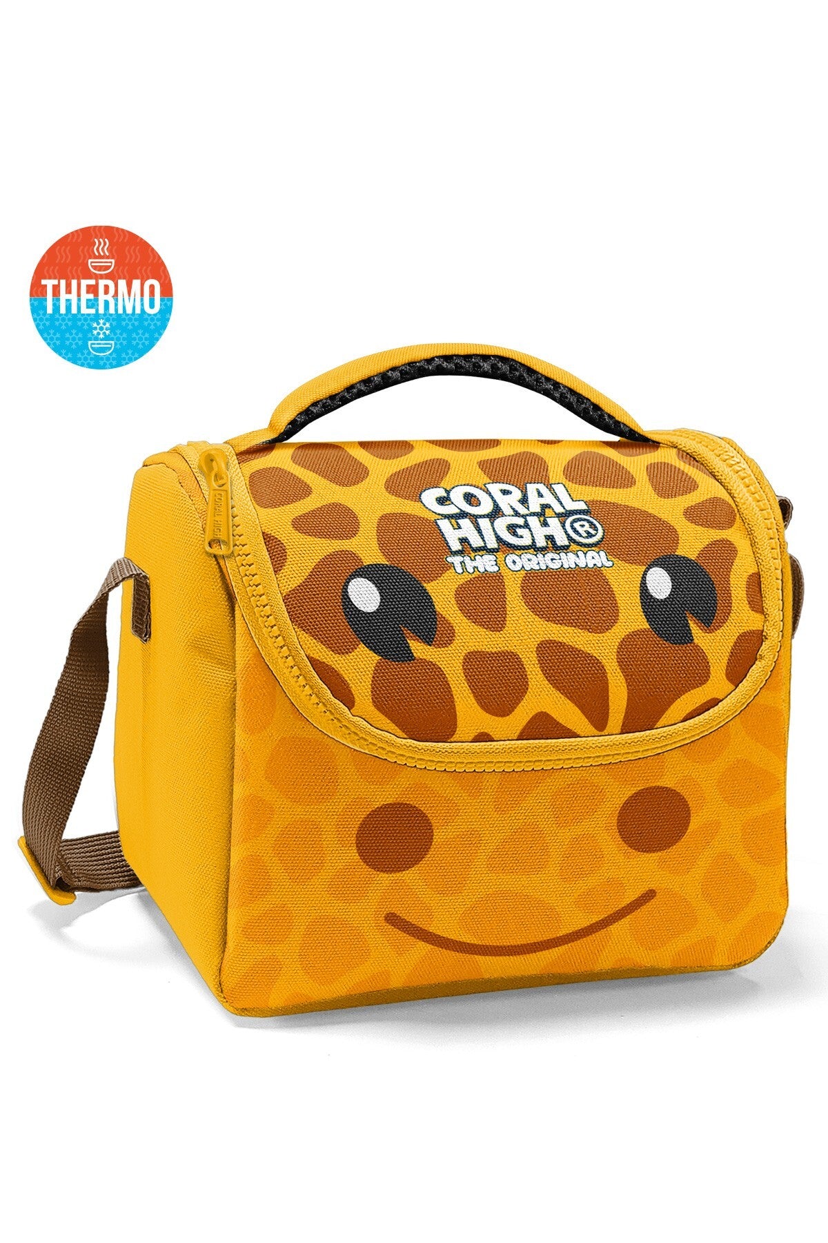 Coral High Kids Sarı Zürafa Desenli Thermo Beslenme Çantası 37162