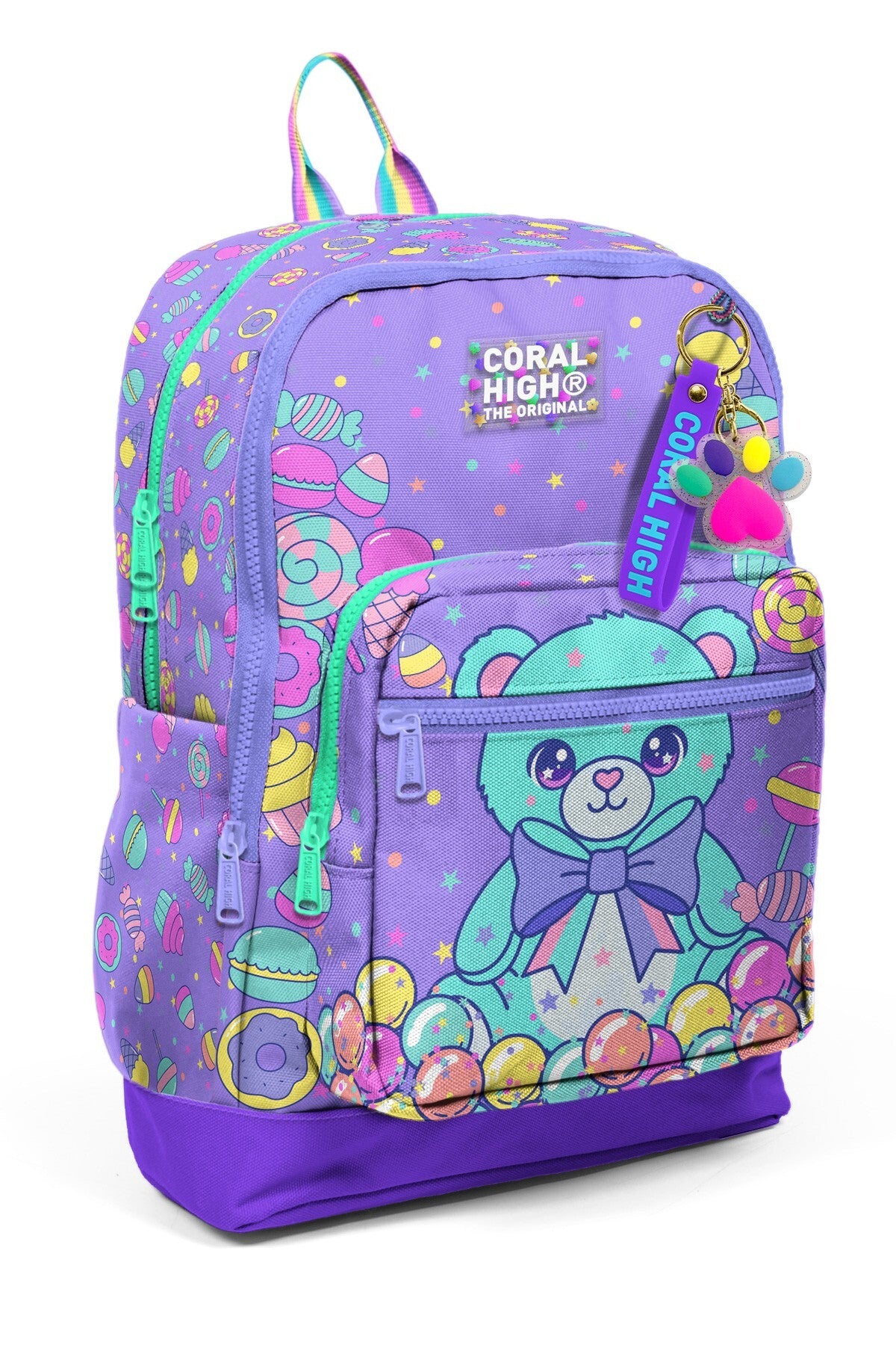 Coral High Kids Şeker Ayıcık Desenli Okul Sırt Çantası 33205-1