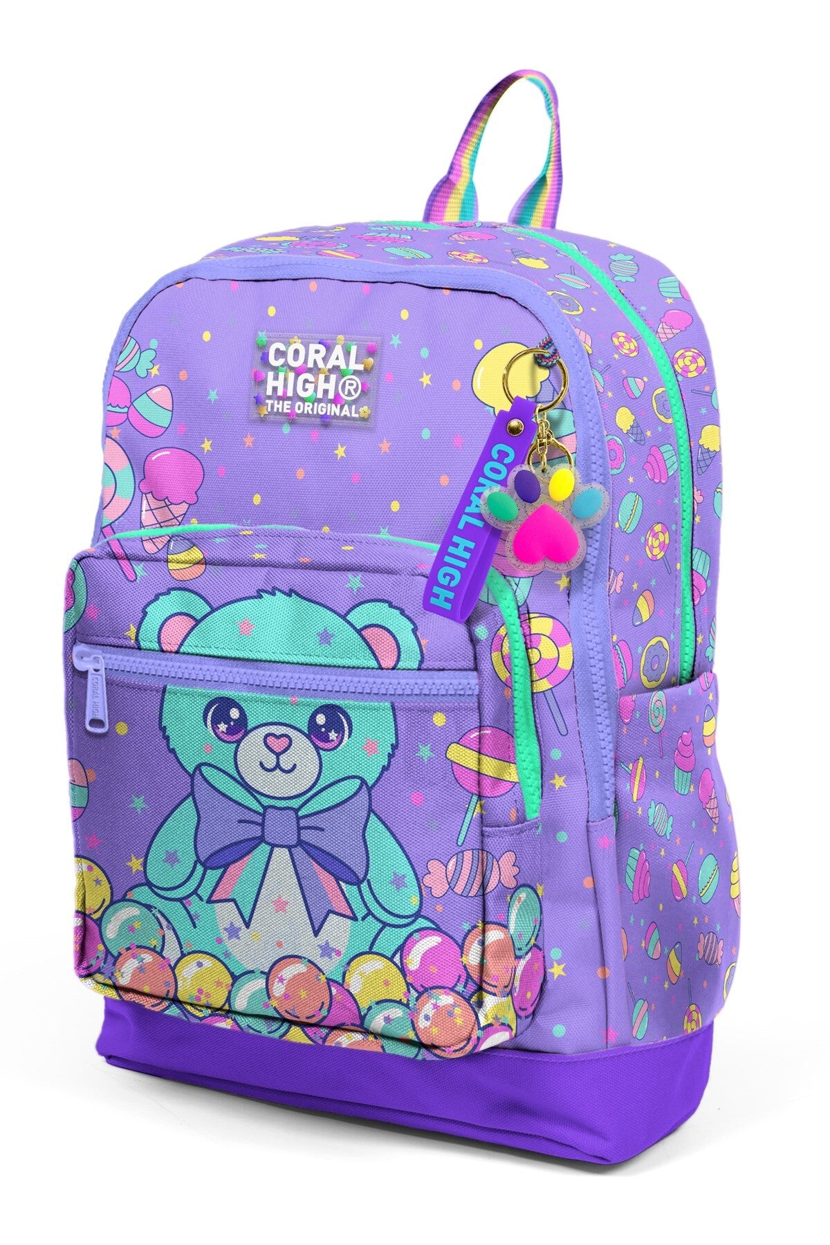 Coral High Kids Şeker Ayıcık Desenli Okul Sırt Çantası 33205-6