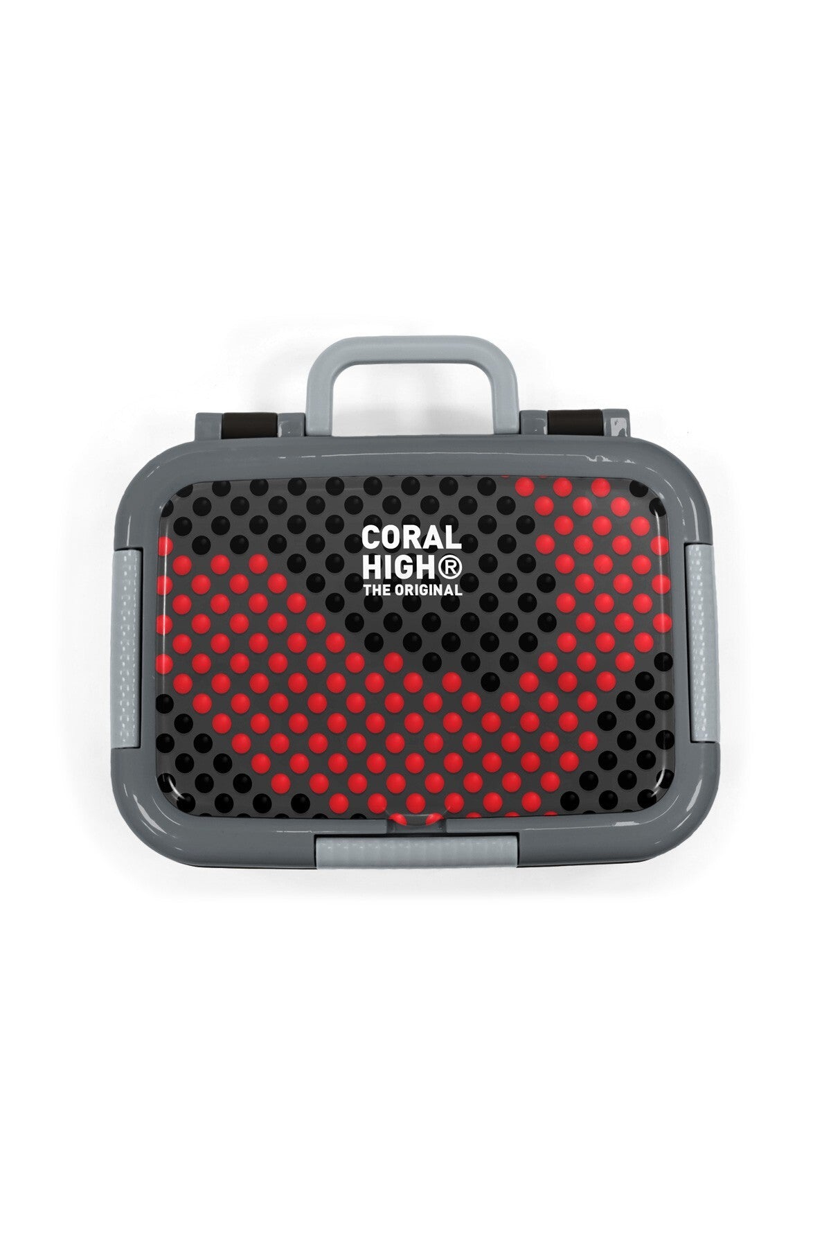 Coral High Kids Siyah Kırmızı Desenli Paslanmaz Çelik Beslenme Kabı 39133-4