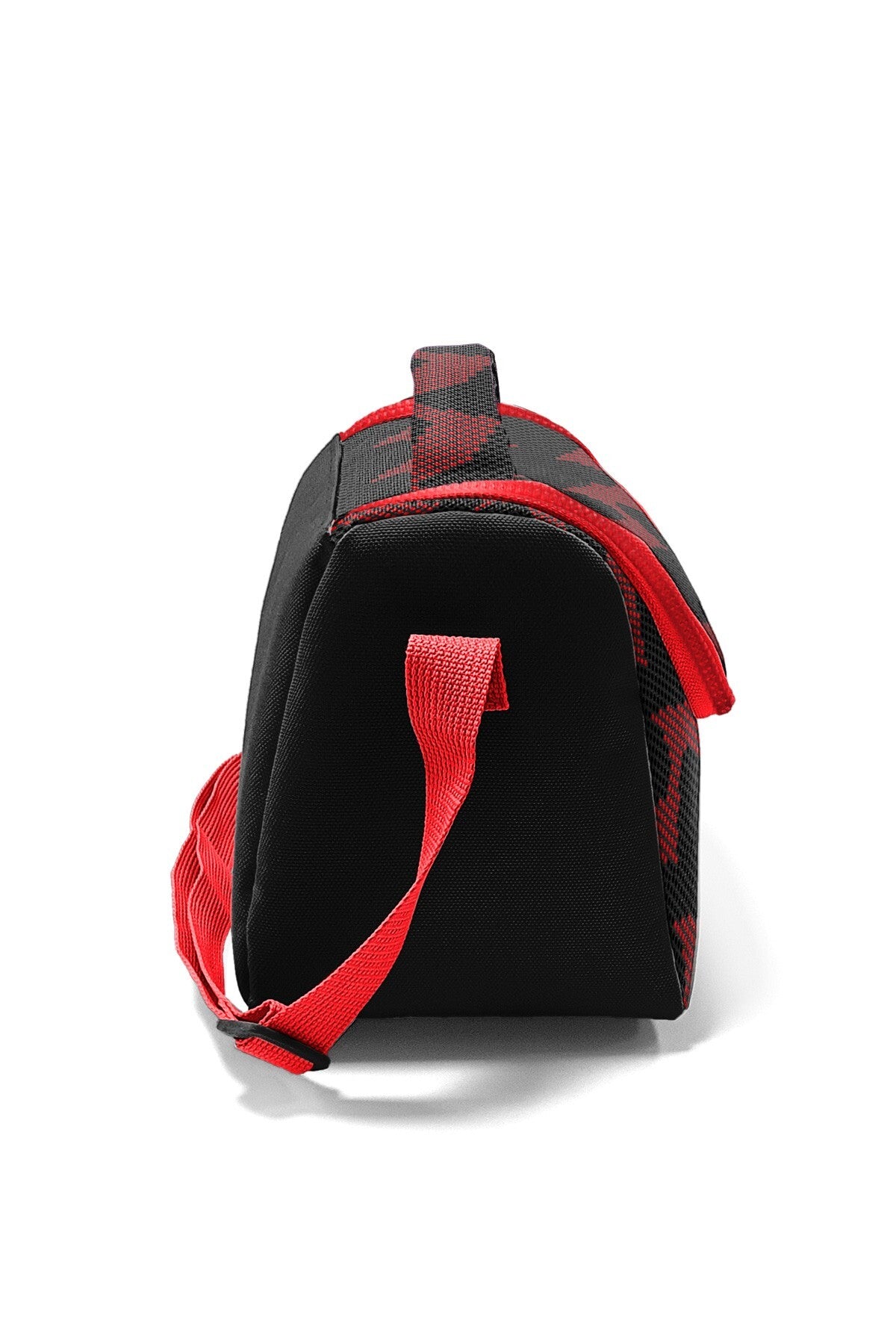 Coral High Kids Siyah Kırmızı Desenli Thermo Beslenme Çantası 37133-4