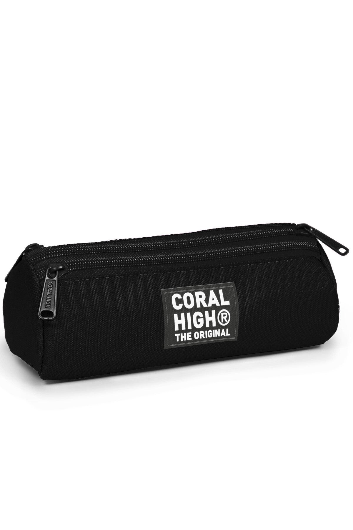 Coral High Kids Siyah Üç Bölmeli Kalem Çantası 31040
