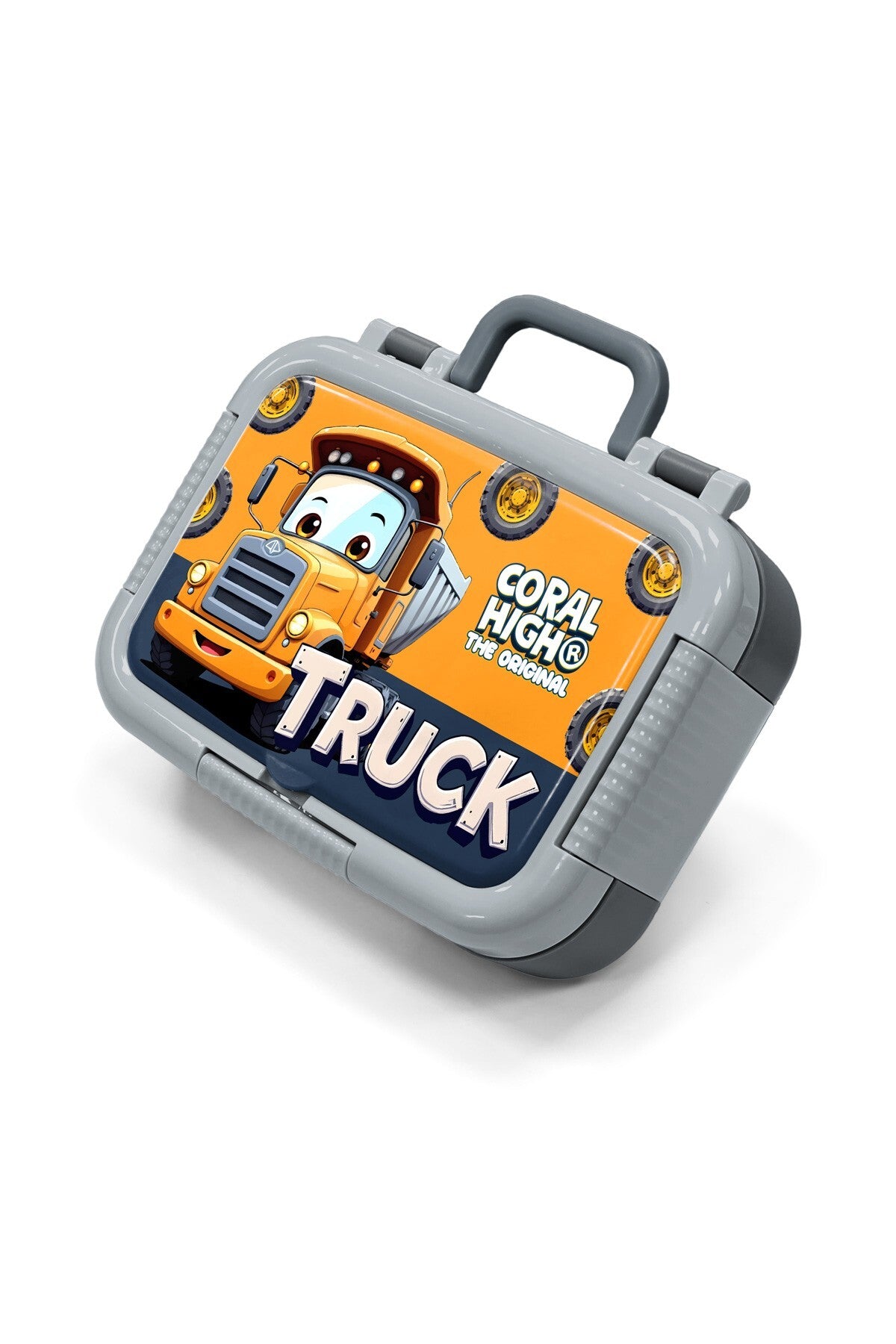 Coral High Kids Truck Desenli Paslanmaz Çelik Beslenme Kabı 39161-1