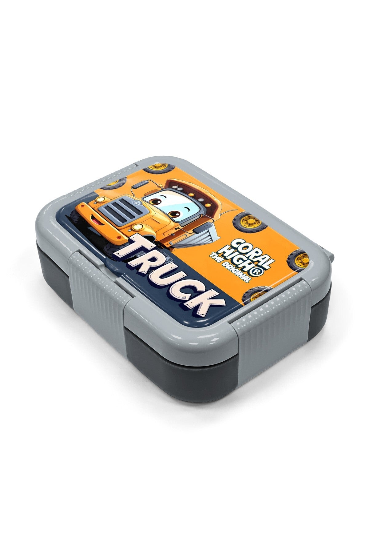 Coral High Kids Truck Desenli Paslanmaz Çelik Beslenme Kabı 39161-2