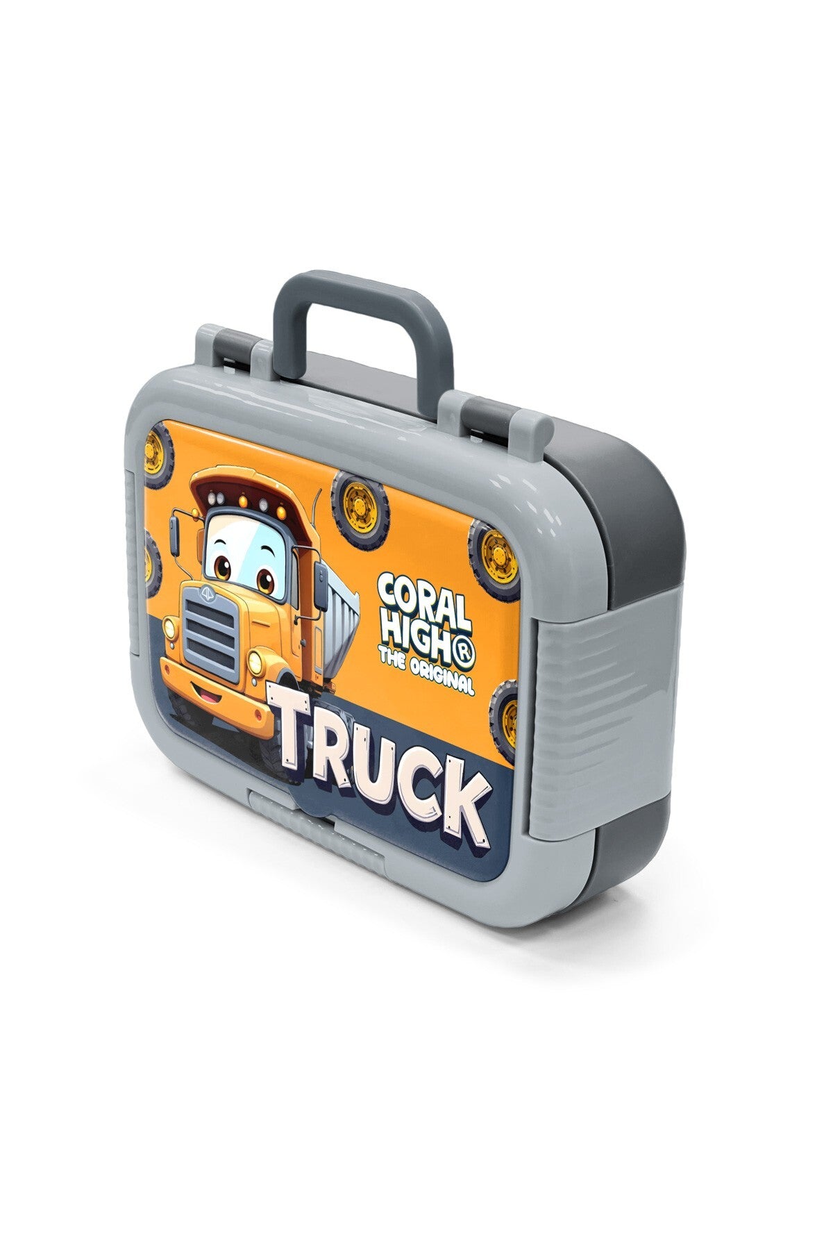Coral High Kids Truck Desenli Paslanmaz Çelik Beslenme Kabı 39161-5