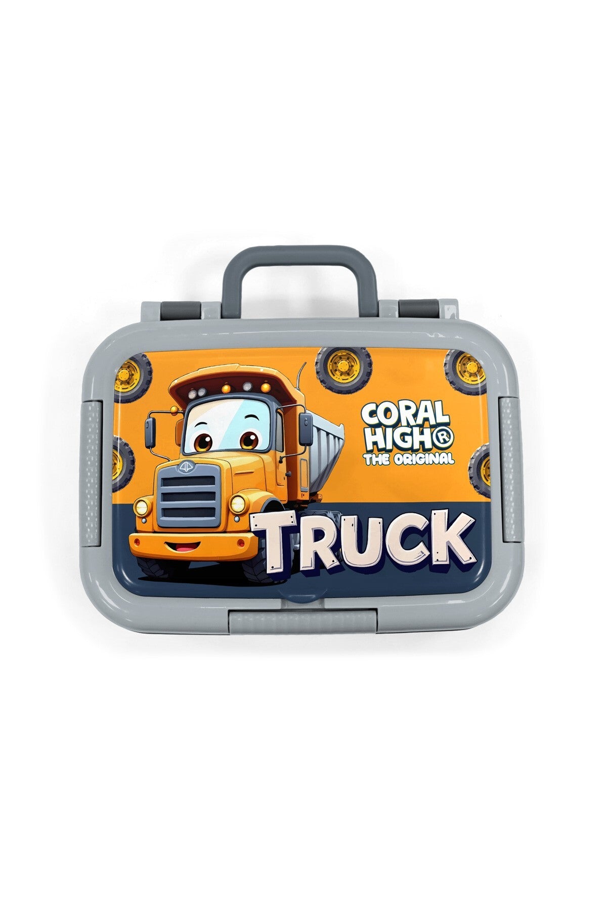 Coral High Kids Truck Desenli Paslanmaz Çelik Beslenme Kabı 39161-6