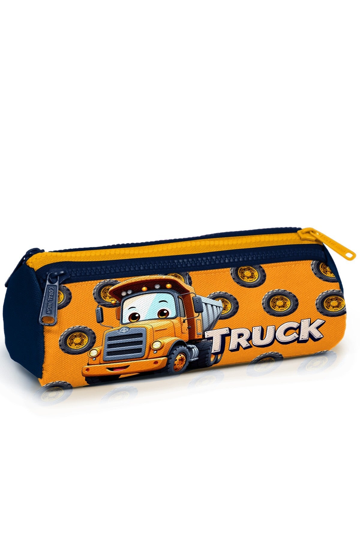Coral High Kids Truck Desenli Üç Bölmeli Kalem Çantası 31061-1