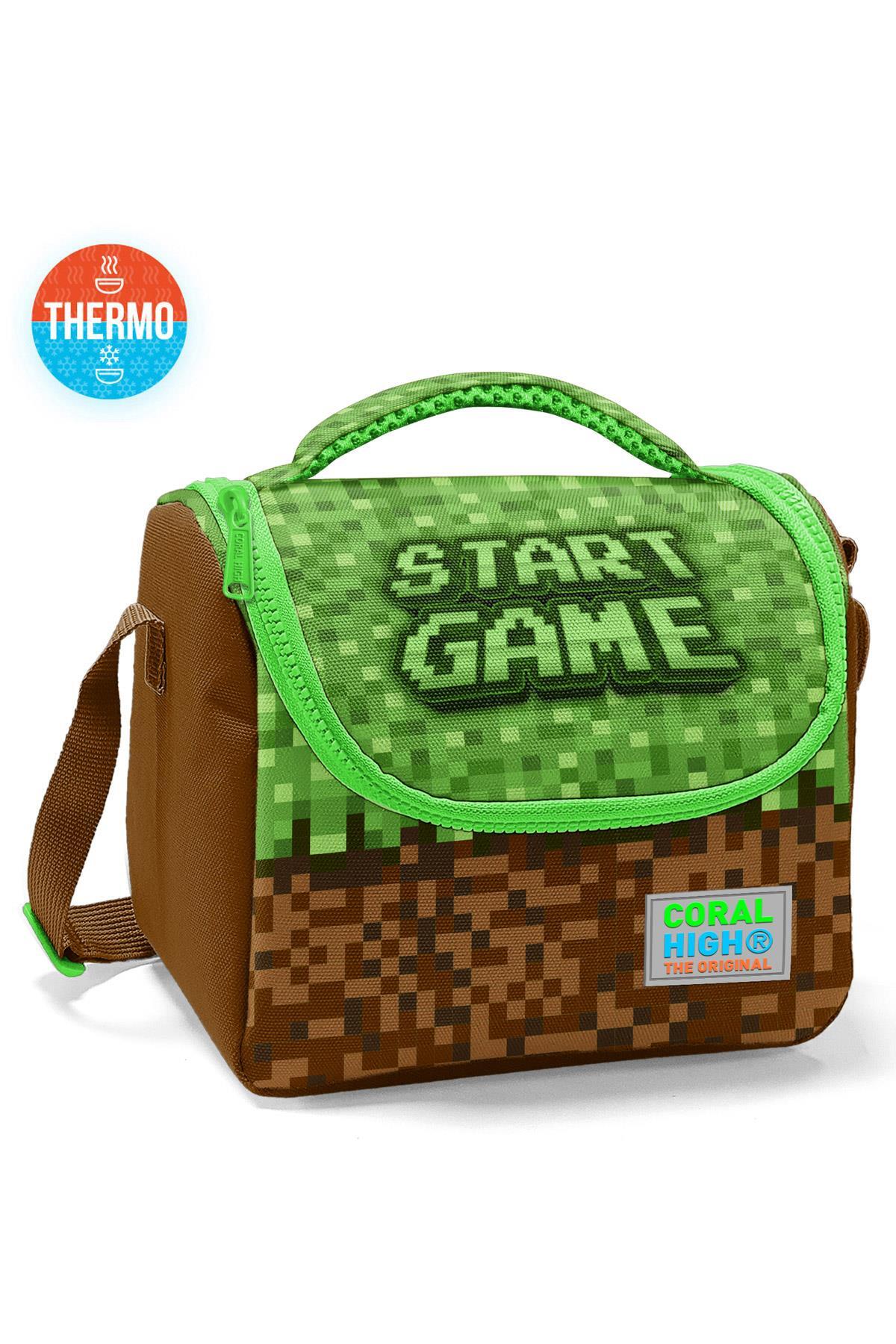Coral High Kids Yeşil Craft High Craft Desenli Thermo Beslenme Çantası 11792-1