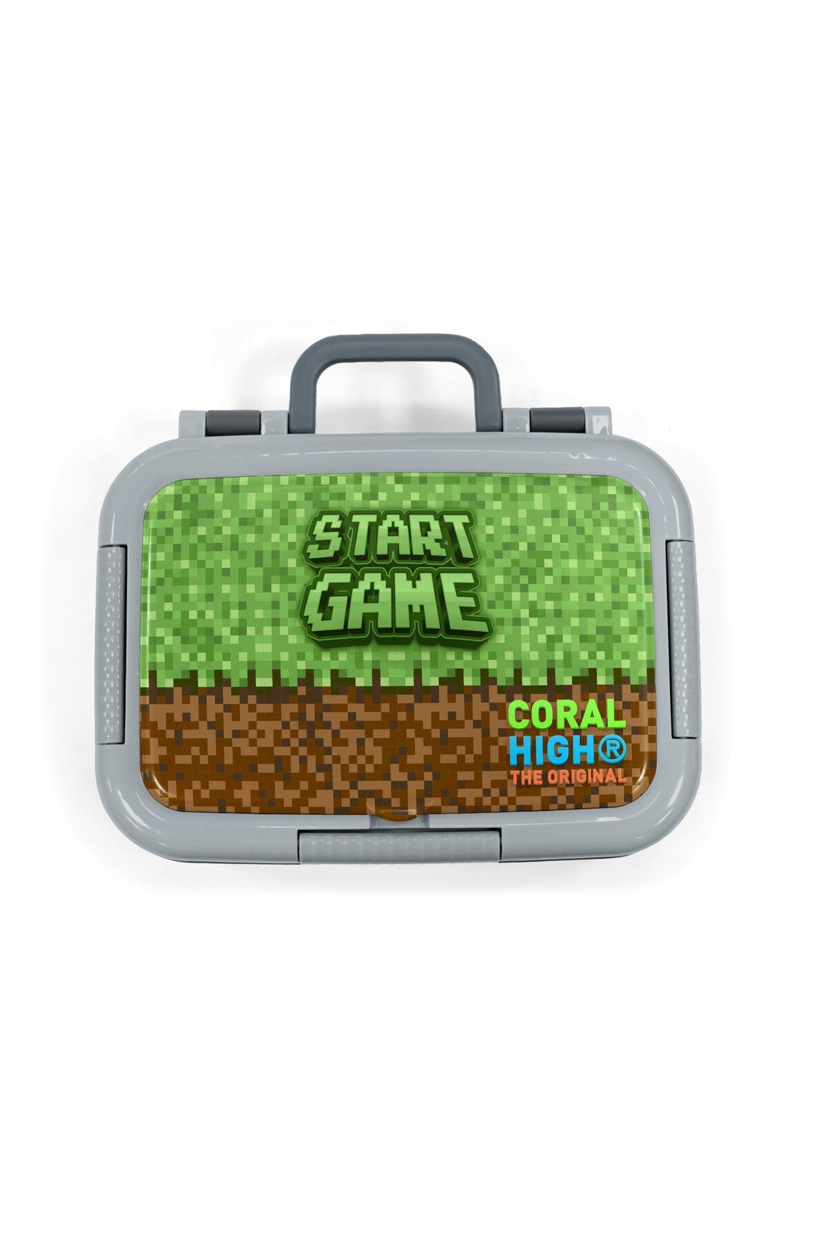 Coral High Kids Yeşil Kahverengi High Craft Desenli Paslanmaz Çelik Beslenme Kabı 39284-5