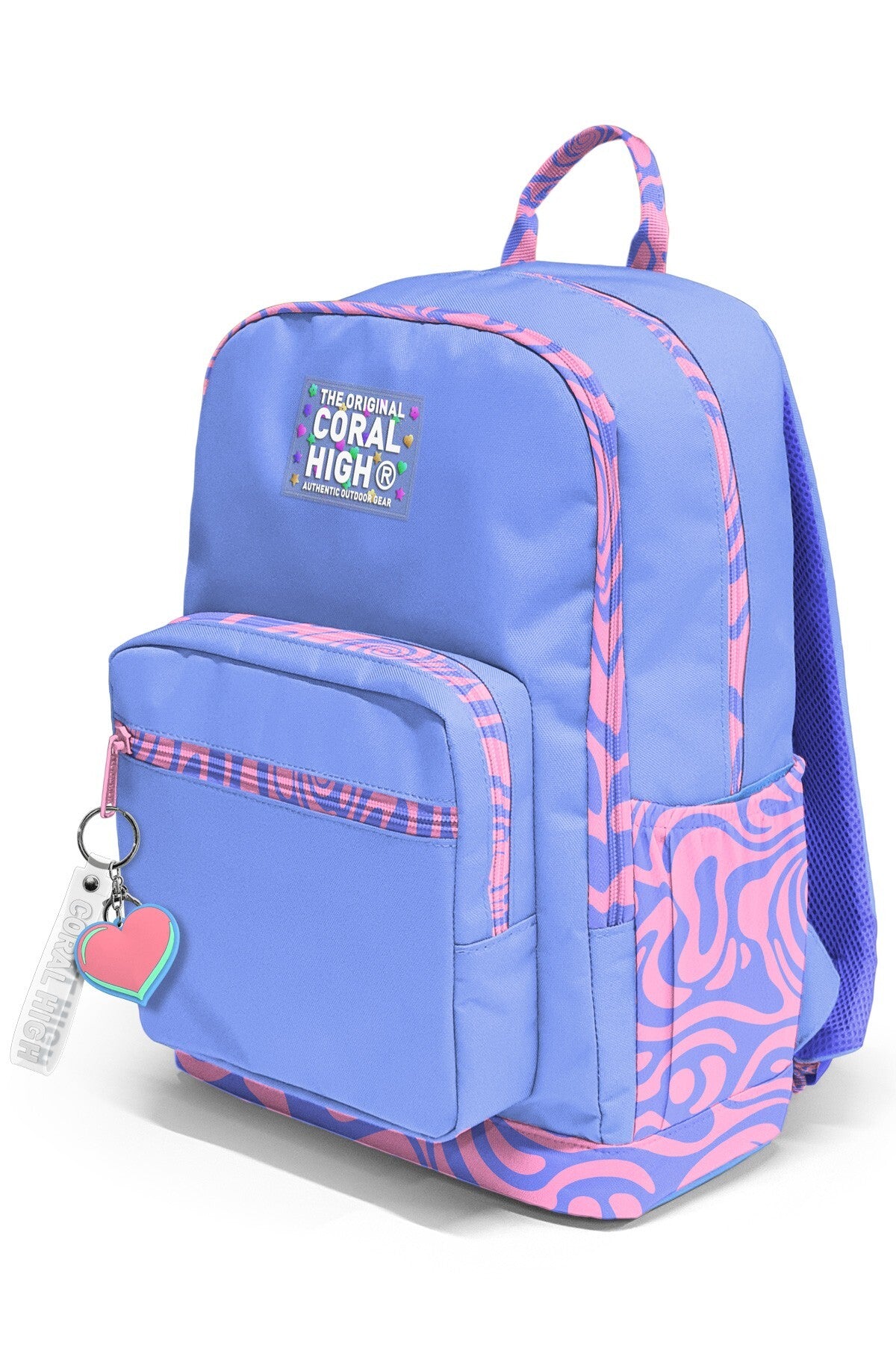 Coral High Milka Geometrik Desenli Okul Sırt Çantası 33227-8