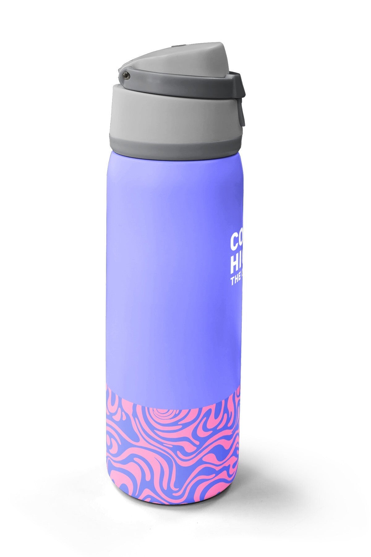 Coral High Milka Geometrik Desenli Pipetli ve Direkt İçim Çelik Termos 800 ml 38505-4