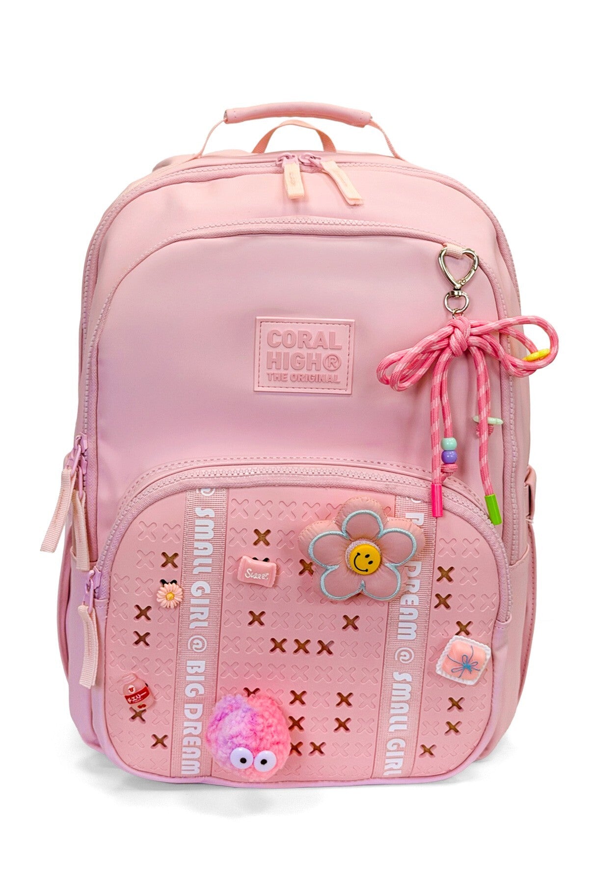 Coral High Pembe Detaylı Okul Sırt Çantası 24404