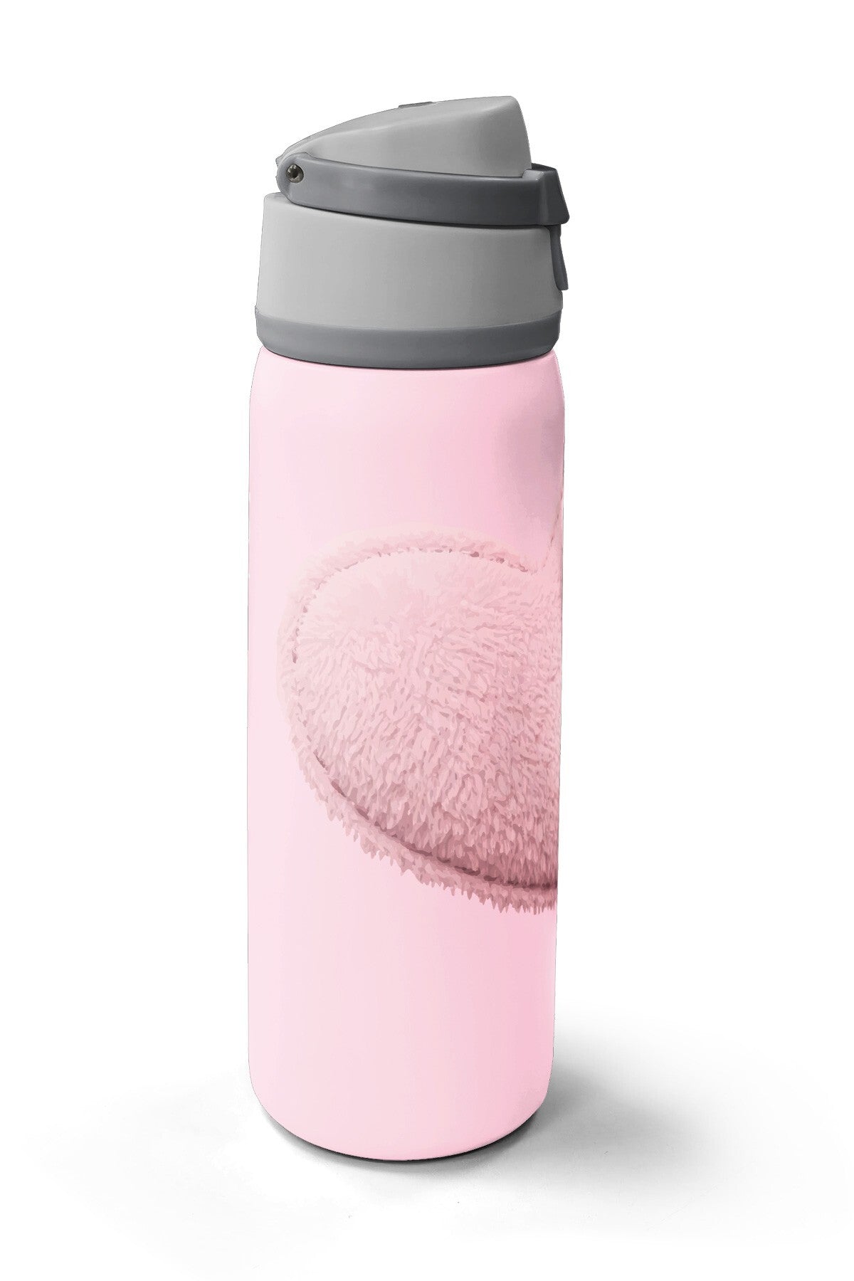 Coral High Pudra Kalp Desenli Pipetli ve Direkt İçim Çelik Termos 800 ml 38592-4