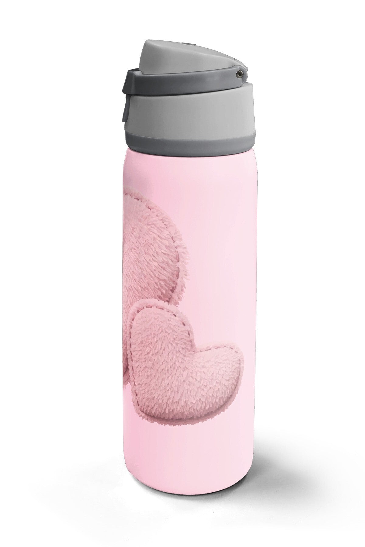 Coral High Pudra Kalp Desenli Pipetli ve Direkt İçim Çelik Termos 800 ml 38592-5