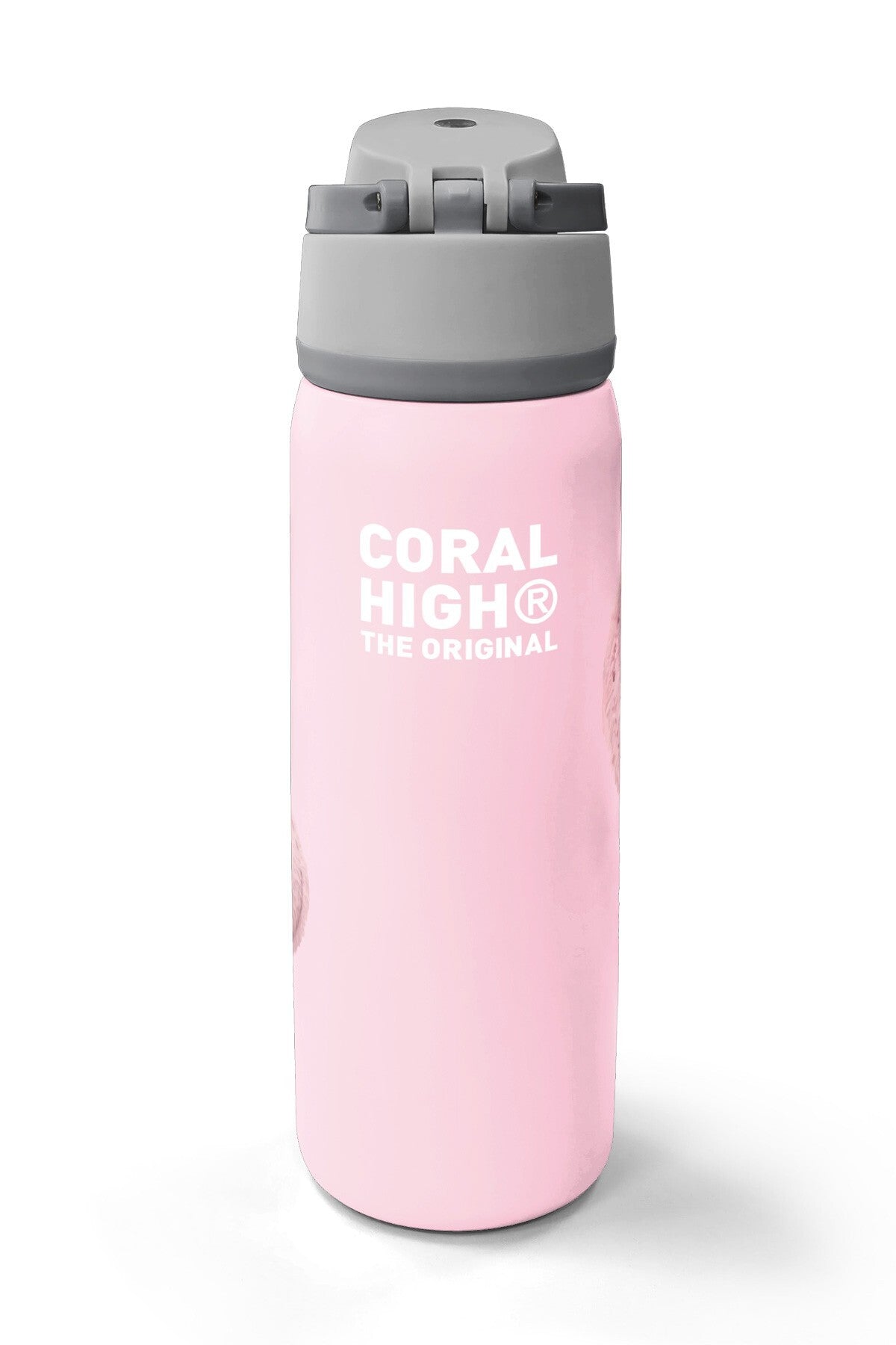Coral High Pudra Kalp Desenli Pipetli ve Direkt İçim Çelik Termos 800 ml 38592-6
