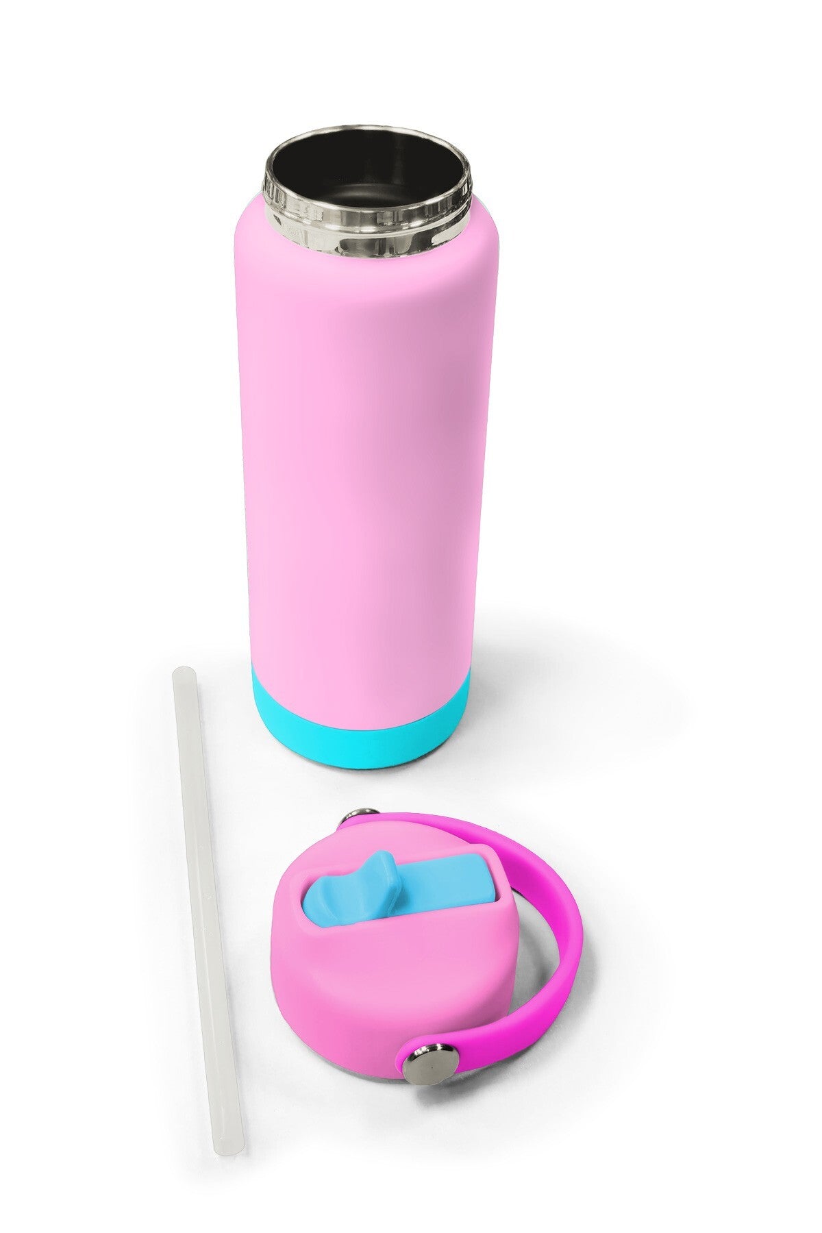Coral High Renkli Buz Mavisi Desenli Katlanır Ağızlıklı Çelik Termos 650 ml 38359-5