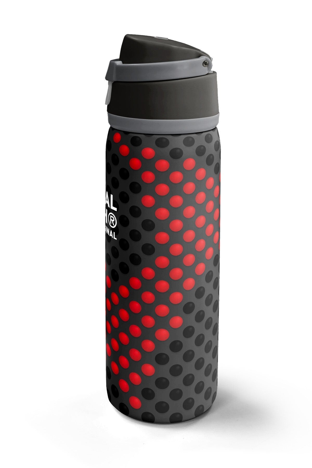 Coral High Siyah Kırmızı Desenli Pipetli ve Direkt İçim Çelik Termos 800 ml 38511-5