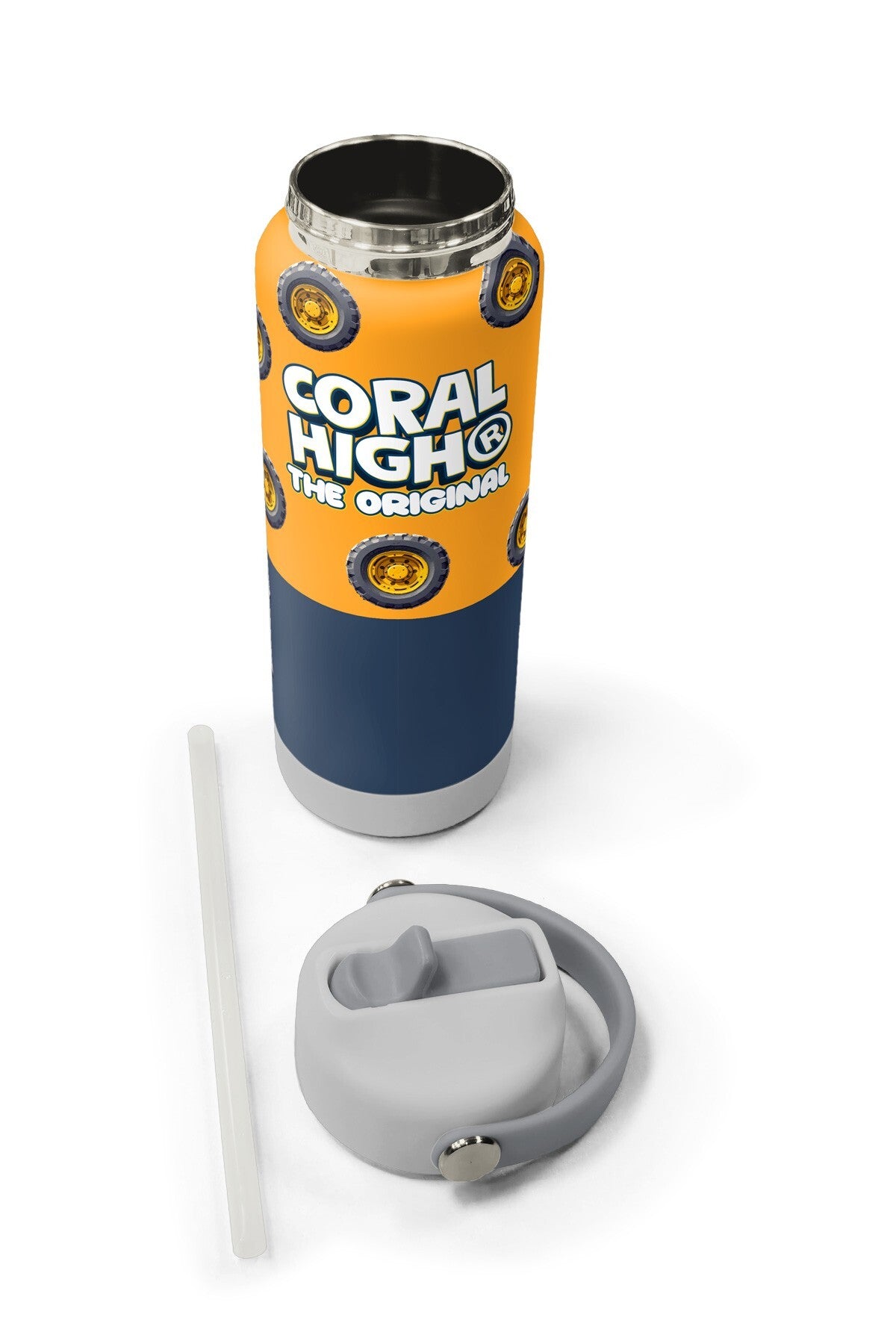 Coral High Truck Desenli Katlanır Ağızlıklı Çelik Termos 650 ml 38343-5