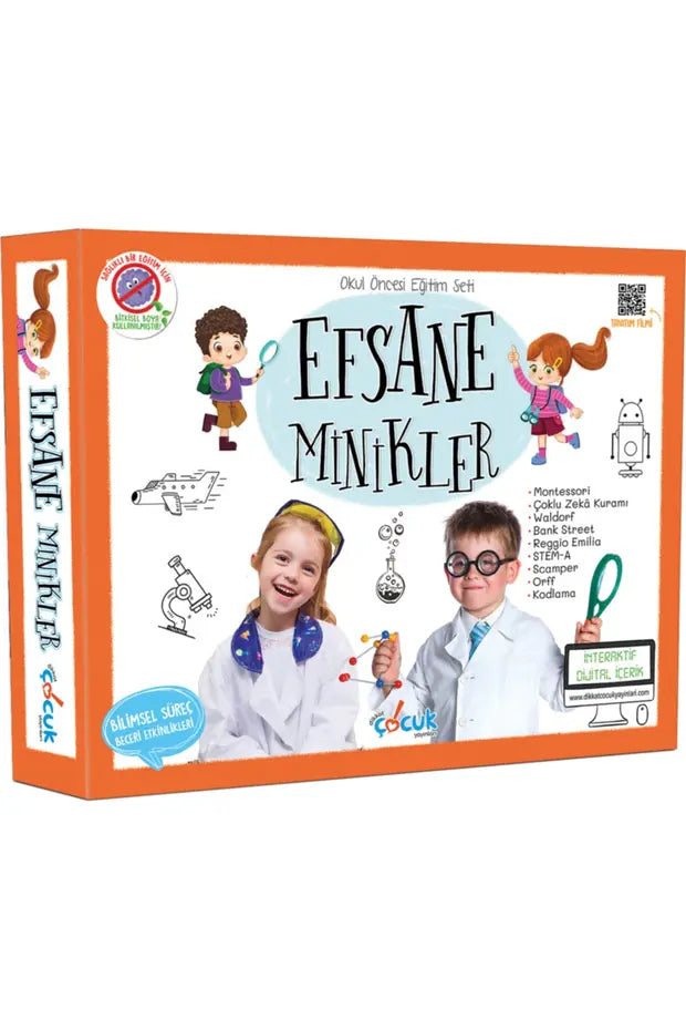 Dikkat Çocuk Yayınları Efsane Minikler Okul Öncesi Eğitim Seti-1