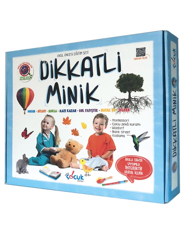 Dikkatli Minik Okul Öncesi Eğitim Seti Dikkat Çocuk Yayınları