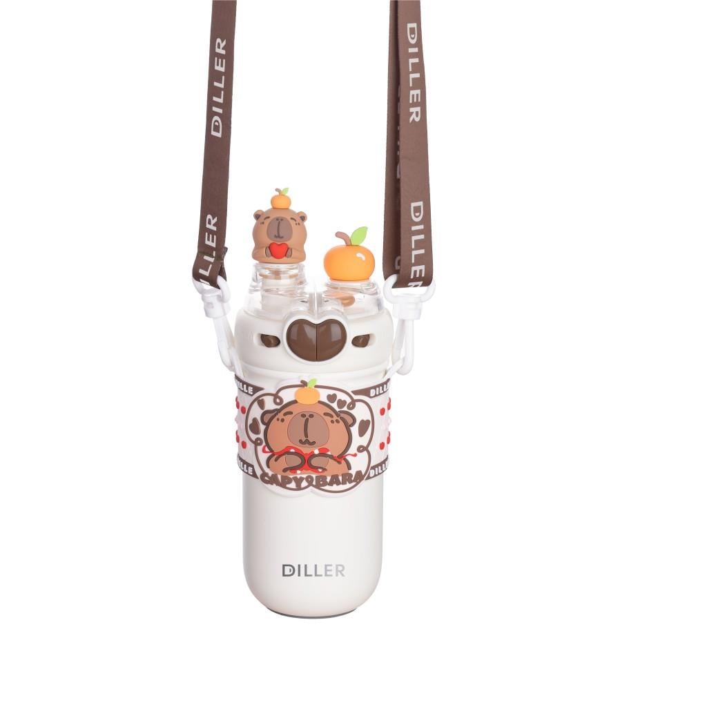 Diller Capy Bara Çift Kapak Askılı Çelik Termos 520 ML D9285-2