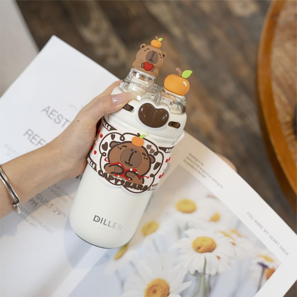 Diller Capy Bara Çift Kapak Askılı Çelik Termos 520 ML D9285-5