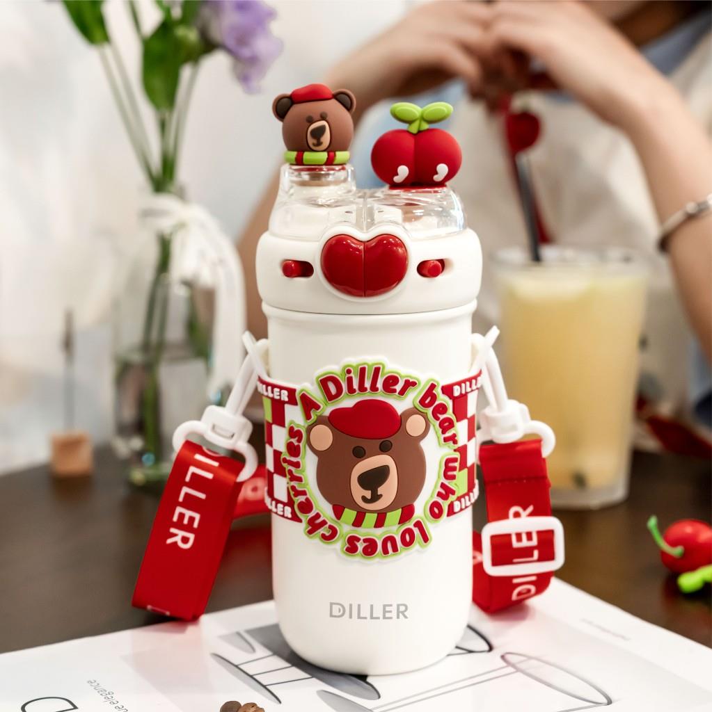 Diller Paslanmaz Çelik Termos 520 Ml Kiraz D9235