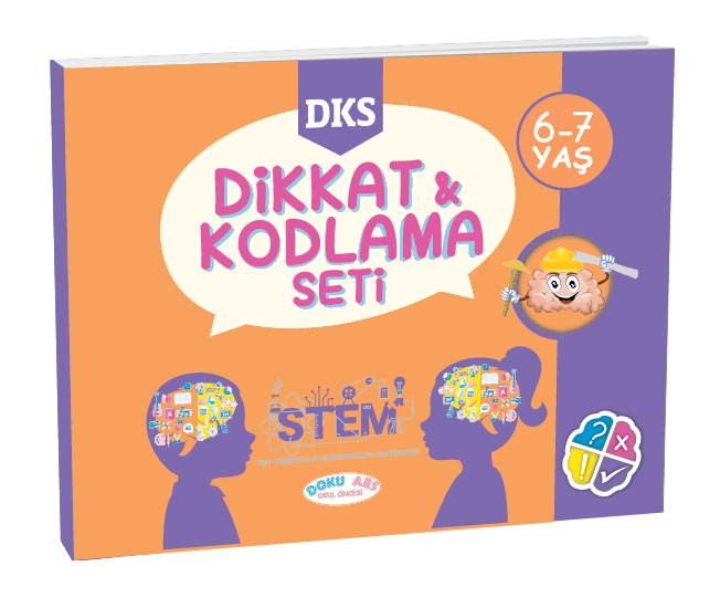 Doku Aes Dikkat Kodlama Seti 6-7 Yaş 2 Kitap-2