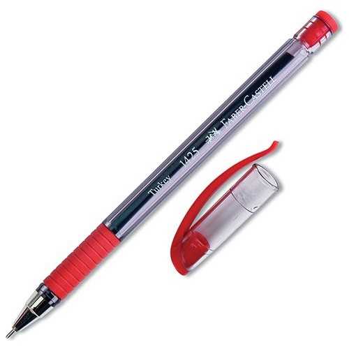 Faber-Castell 1425 İğne Uçlu Tükenmez Kalem Kırmızı-1