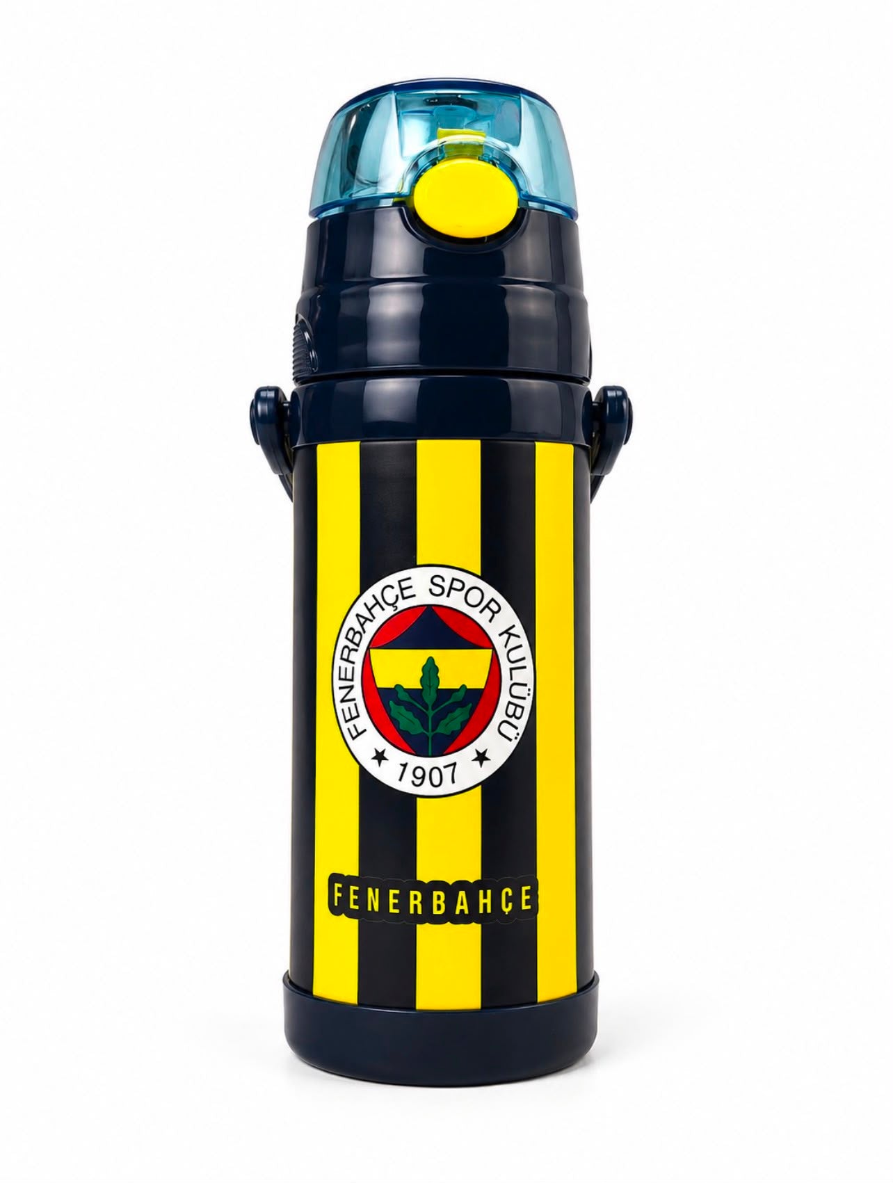 Fenerbahçe Sarı Lacivert Çubuklu Çelik Matara 70017