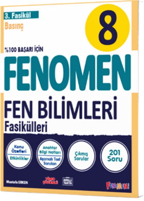 Fenomen 8. Sınıf Fen Bilimleri 3. Fasikül (Basınç) Fenomen Okul Yayınları-1