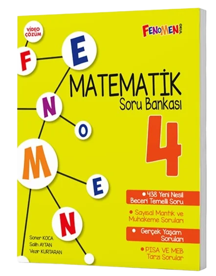 Fenomen Kitap 4. Sınıf Matematik Fenomen Soru Bankası