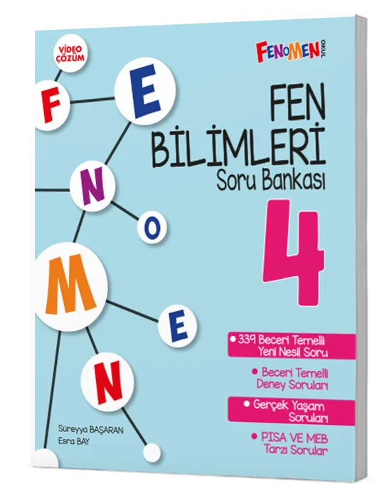 Fenomen Okul 4. Sınıf Fen Bilimleri Fenomen Soru Bankası