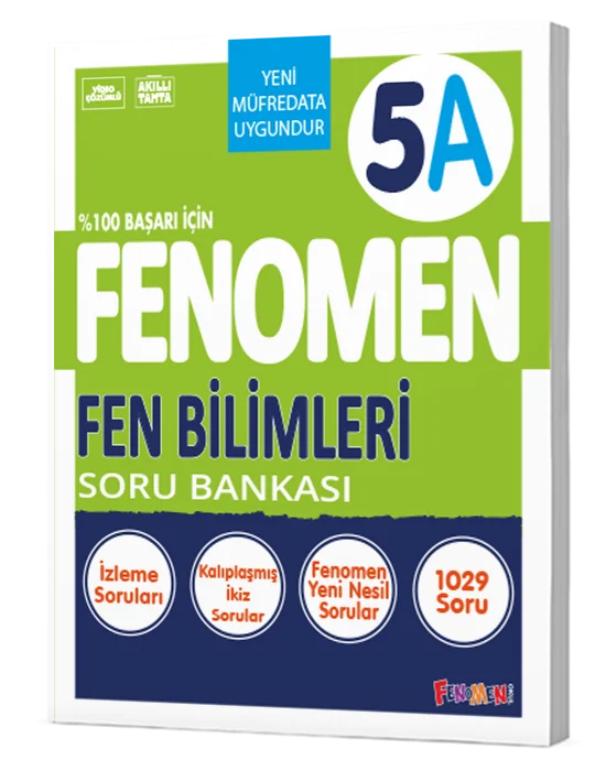 Fenomen Okul Yayınları 5. Sınıf Fen Bilimleri A Fenomen Soru Bankası