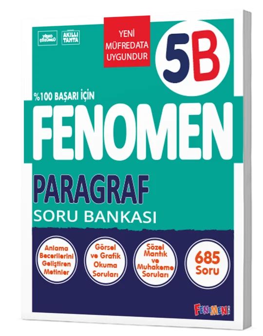 Fenomen Okul Yayınları 5. Sınıf Paragraf B Fenomen Soru Bankası