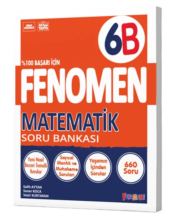 Fenomen Okul Yayınları 6. Sınıf Matematik B Soru Bankası