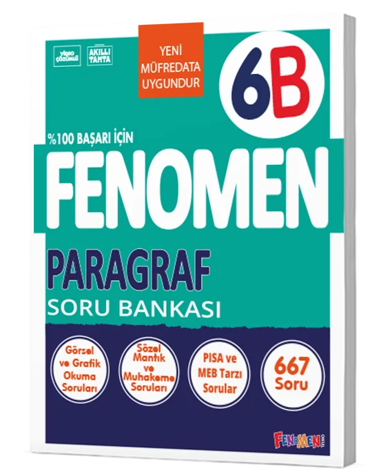 Fenomen Okul Yayınları 6. Sınıf Paragraf B Soru Bankası