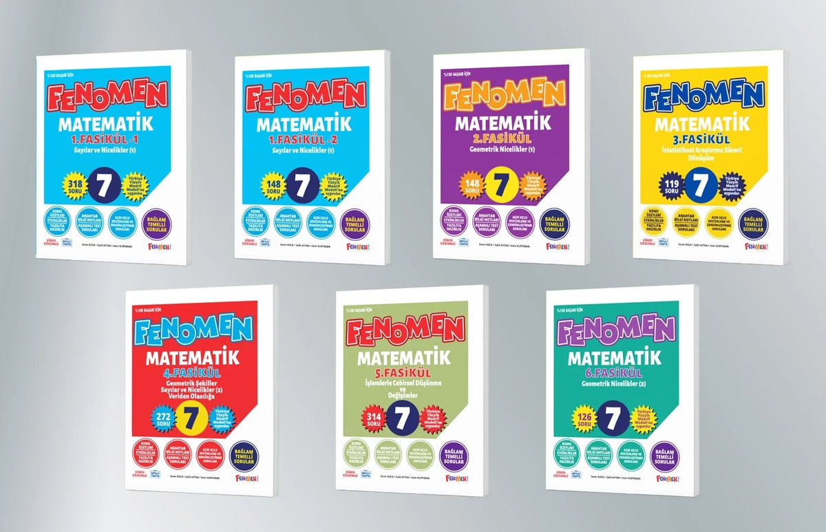 Fenomen Okul Yayınları 7. Sınıf Matematik Fasikül Seti-1